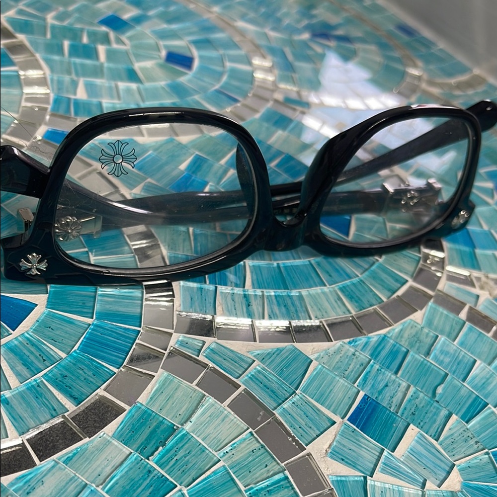 Chrome heart glasses